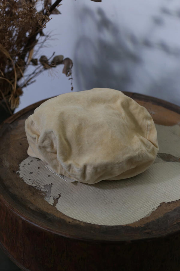 HORISAKI Silk Noil Fabric Beret Sweden Handmade HSK-THVBAS-IV IRON VELVET